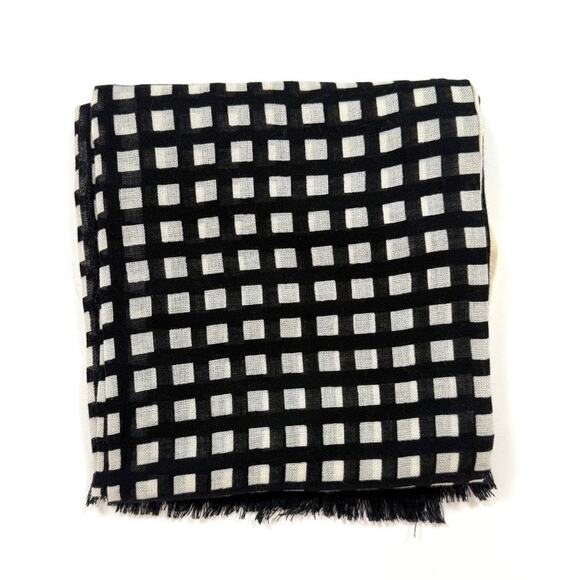 J. Crew Wool Grid Scarf - Picture 3 of 5